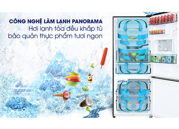 tủ lạnh panasonic inverter 410 lít nr-bx471xgkv