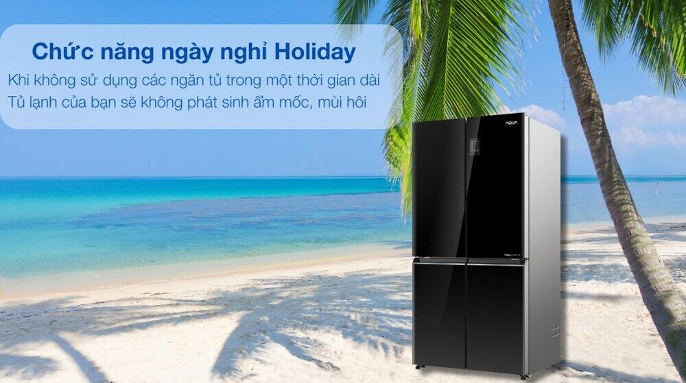 tủ lạnh aqua inverter 469 lít multi door aqr-m536xa(wgb) - tiện ích