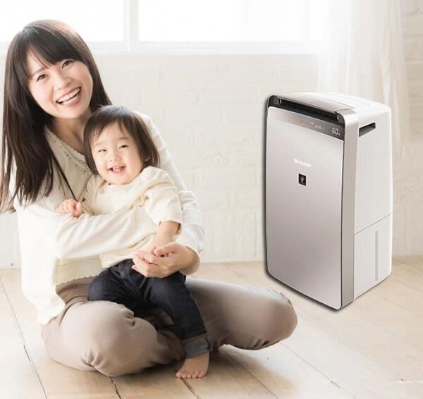 máy lọc không khi kết hợp hút ẩm sharp dw-j27fv-s