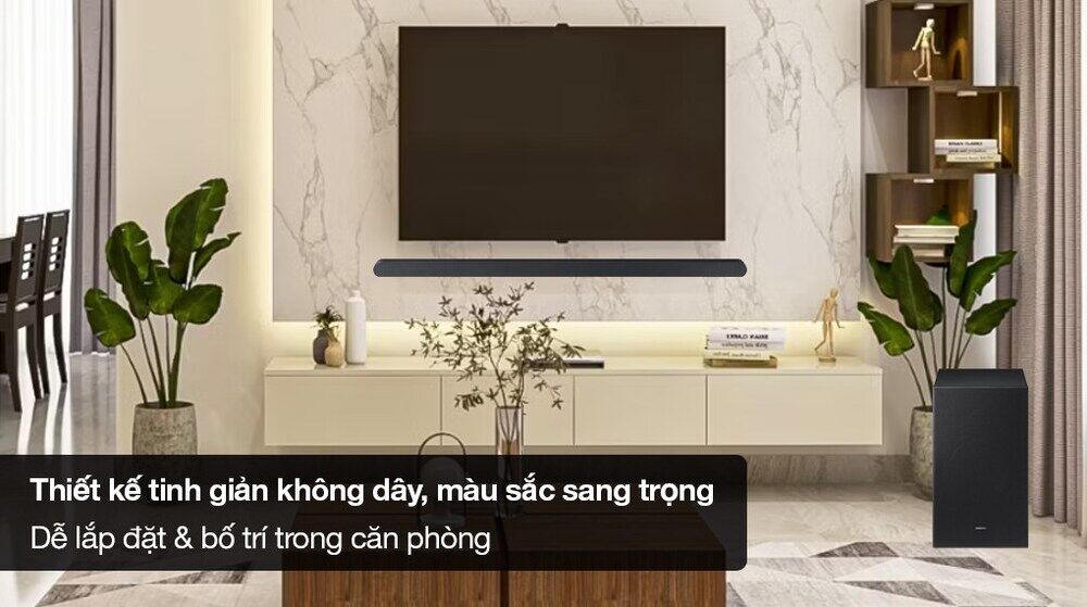 Loa Thanh Samsung HW-S700D/XV 250W - Thiết kế tinh giản không dây, kiểu dáng sang trọng loa thanh samsung hw-s700d/xv 250w - thiết kế tinh giản không dây, kiểu dáng sang trọng