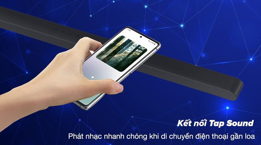 Loa Thanh Samsung HW-S700D/XV 250W - Kết nối 1 chạm Tap Sound phát nhạc nhanh trên điện thoại qua cổng bluetooth loa thanh samsung hw-s700d/xv 250w - kết nối 1 chạm tap sound phát nhạc nhanh trên điện thoại qua cổng bluetooth