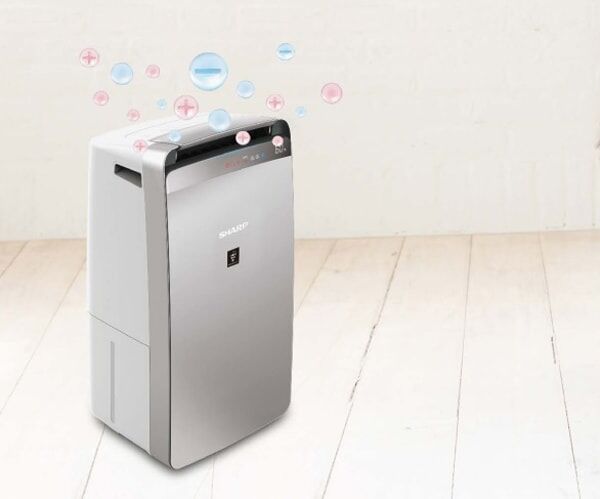 máy lọc không khi kết hợp hút ẩm sharp dw-j27fv-s