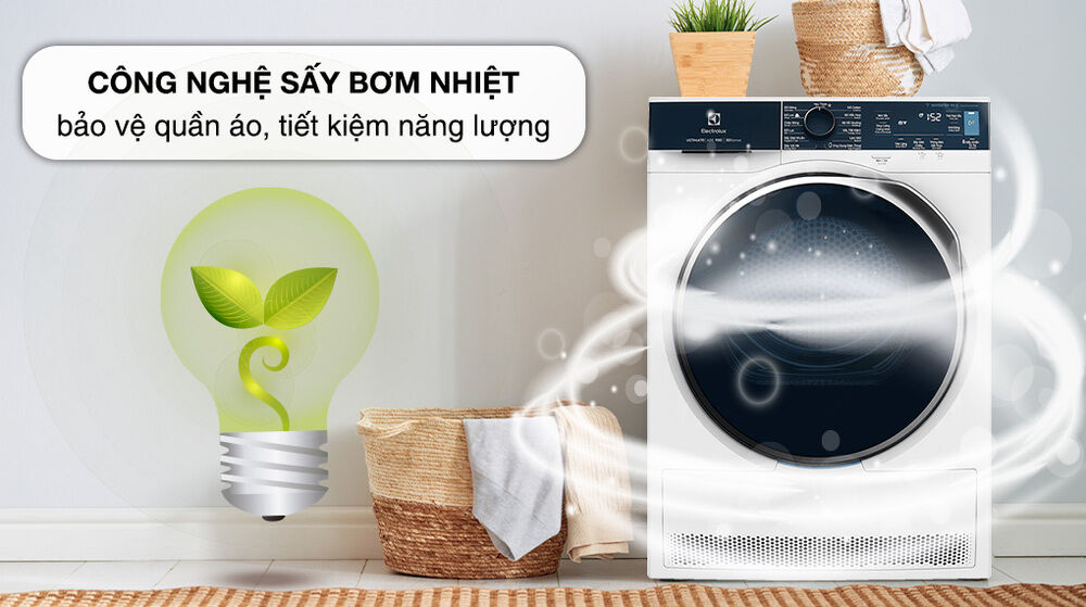 Máy sấy bơm nhiệt Electrolux UltimateCare 9 kg EDH903R9WB máy sấy bơm nhiệt electrolux ultimatecare 9 kg edh903r9wb