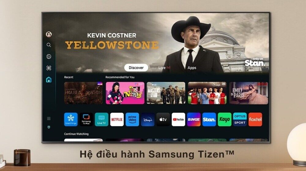 Smart Tivi QLED Samsung 4K 75 inch QA75Q60D - Hệ điều hành smart tivi qled samsung 4k 75 inch qa75q60d - hệ điều hành