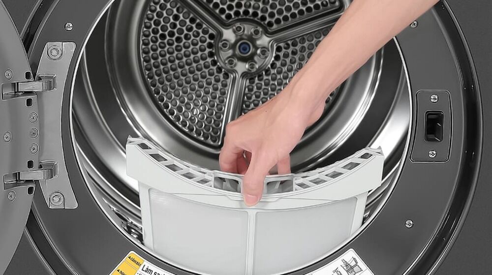 máy sấy bơm nhiệt lg 10.5 kg dvhp50p - bộ lọc kép