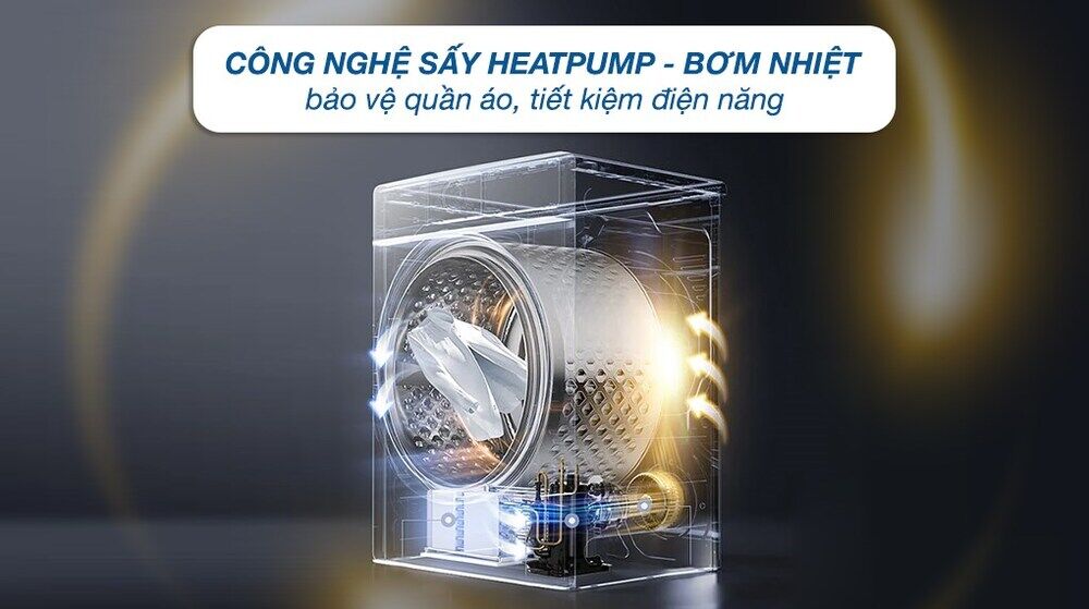 máy sấy bơm nhiệt lg 10.5 kg dvhp50p