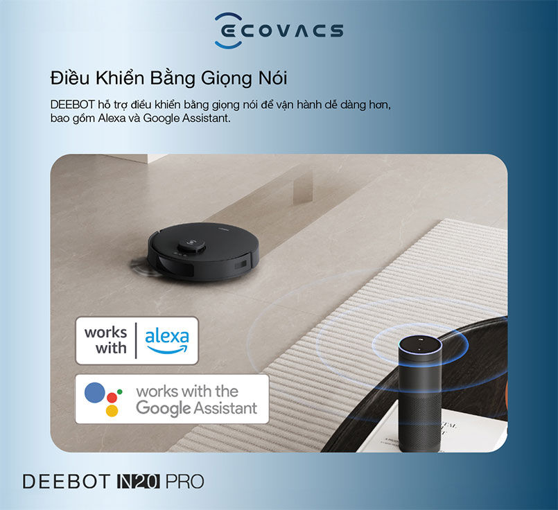 robot hút bụi lau nhà ecovacs deebot n20 pro