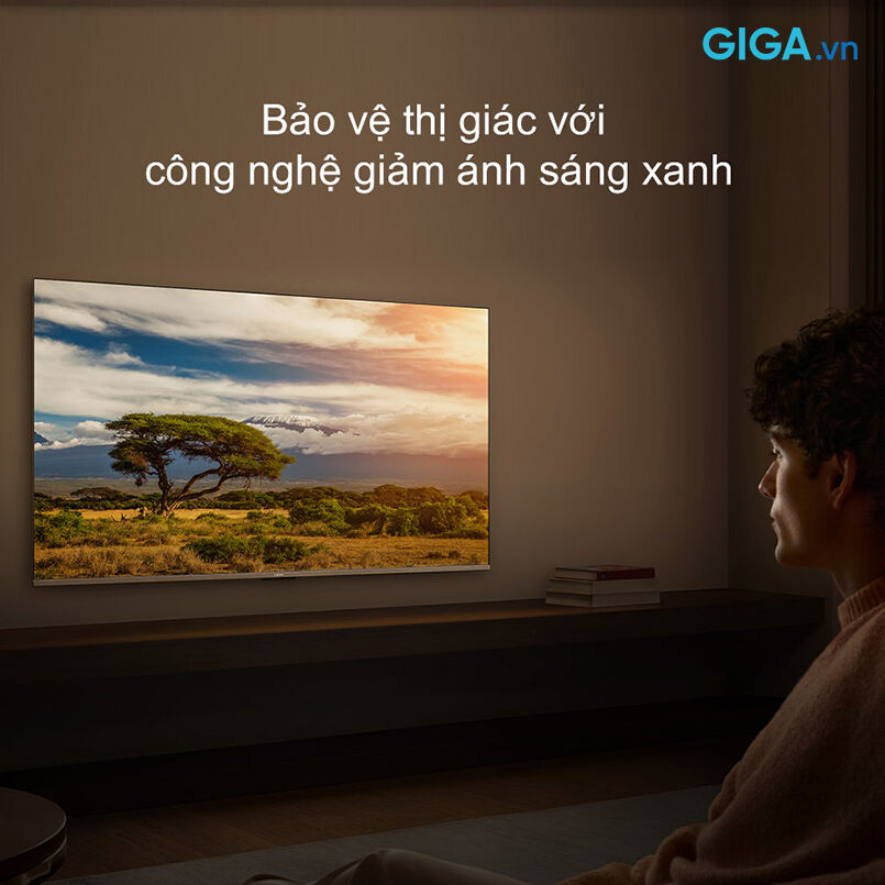 chế độ low blue light kết hợp công nghệ dc dimming trên google tivi xiaomi a 4k 43 inch l43mb-ausea 2026 bảo vệ sức khỏe đôi mắt của bạn.