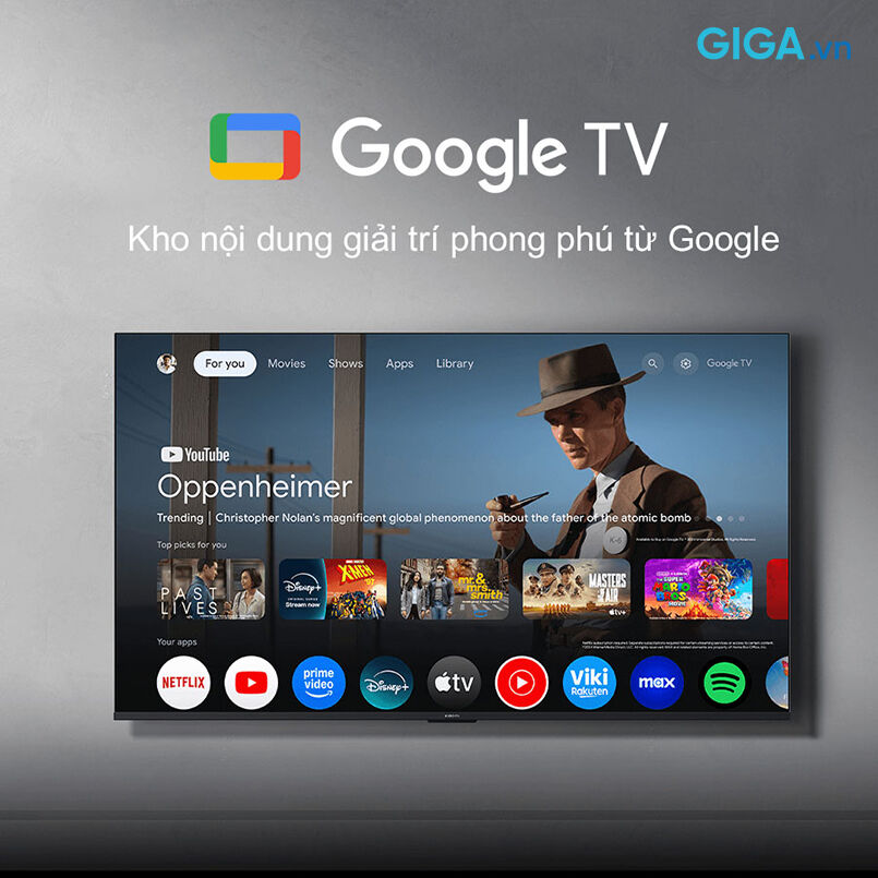 giải trí không giới hạn cùng google tv™, tivi xiaomi a 43 inch cá nhân hóa trải nghiệm cho cả gia đình