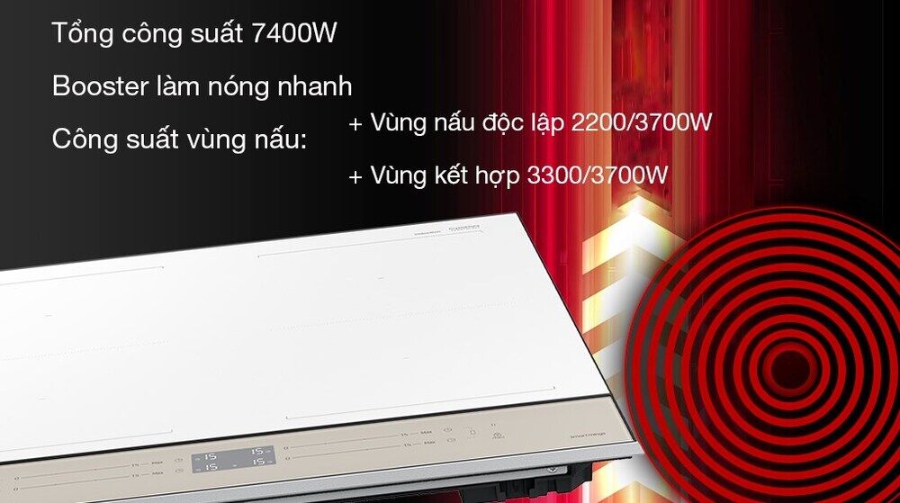 Bếp từ 4 vùng nấu Samsung Bespoke NZ64B5067YY/SV - Công suất - Kích thước vùng nấu bếp từ 4 vùng nấu samsung bespoke nz64b5067yy/sv - công suất - kích thước vùng nấu