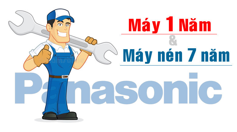 bảo hành điều hòa panasonic chính hãng 1 năm, máy nén 7 năm