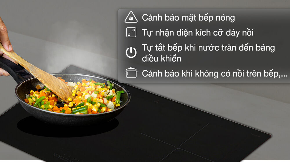tính năng an toàn - bếp từ đôi lắp âm bosch ppi8256evn