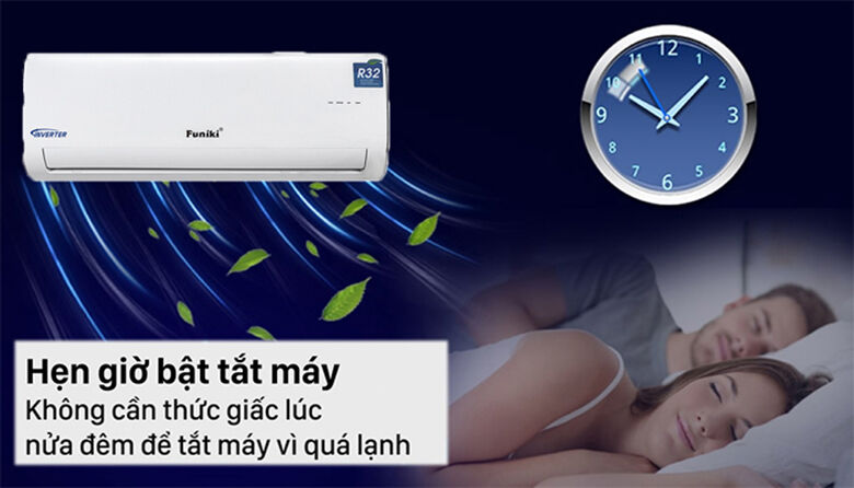 điều hòa funiki 2 chiều inverter 9000 btu hih09tmu - chế độ ngủ đêm