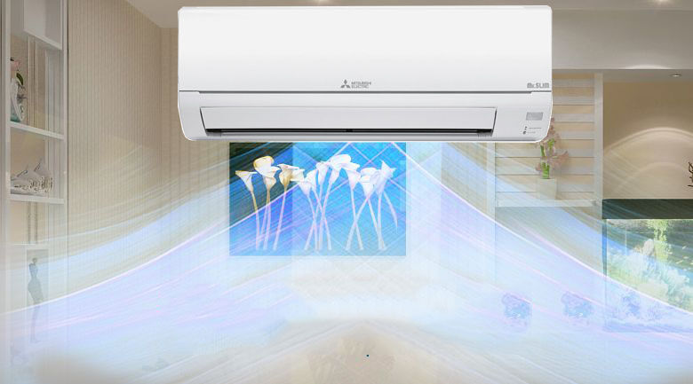 làm lạnh nhanh chóng - điều hòa mitsubishi electric 1 chiều 9212 btu ms-js25vf