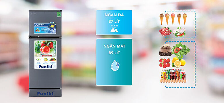 tủ lạnh funiki 126 lít fr-132ci