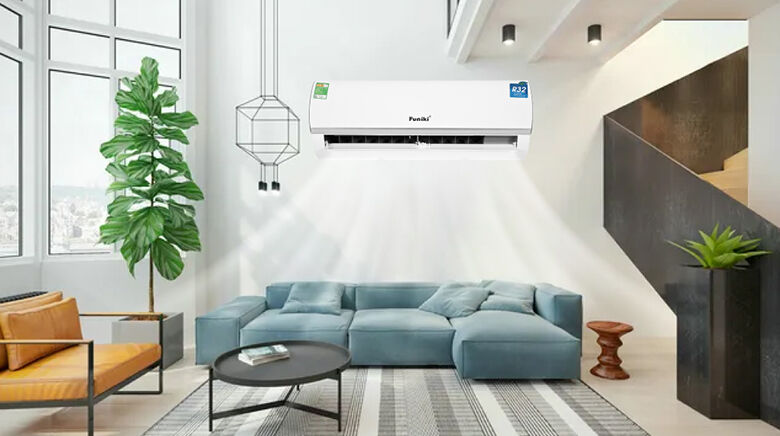 kiểu dáng đơn giản - điều hoà funiki 1 chiều 18000 btu hsc18tmu