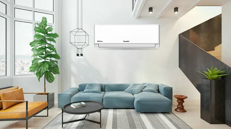 thiết kế hiện đại - điều hoà funiki 1 chiều inverter 18000 btu hic18tmu