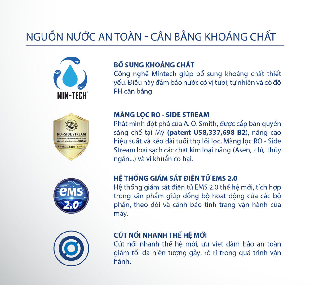 máy lọc nước a. o. smith e2