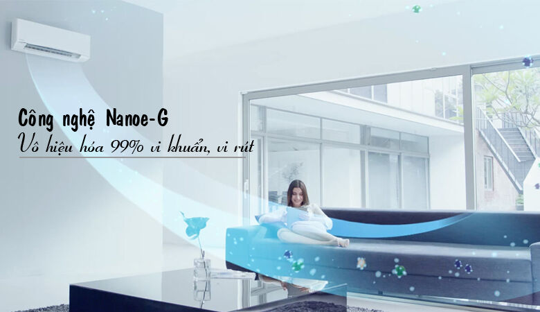 công nghệ nanoe-g điều hòa panasonic giúp diệt khuẩn khử mùi hiệu quả
