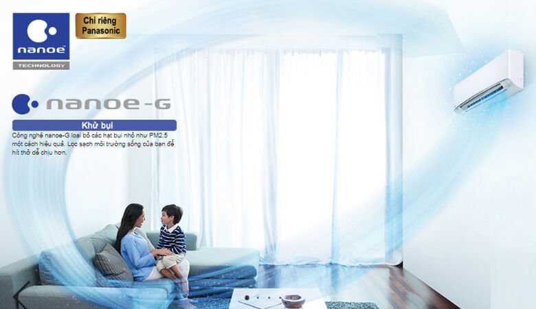 điều hòa panasonic nanoe-g diệt khuẩn khử mùi