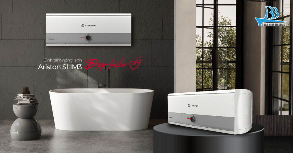thiết kế bình nóng lạnh ariston slim3-r-vn series