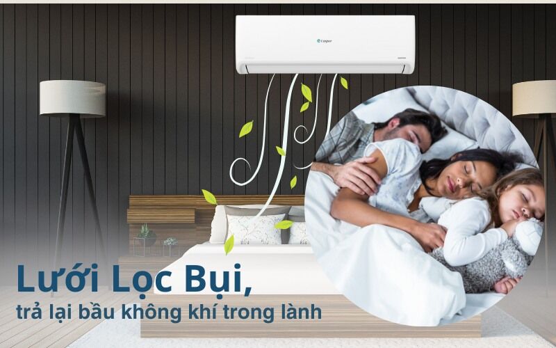 Lưới lọc bụi trên điều hòa Casper Inverter 12000 BTU GC-12IS35 lưới lọc bụi trên điều hòa casper inverter 12000 btu gc-12is35