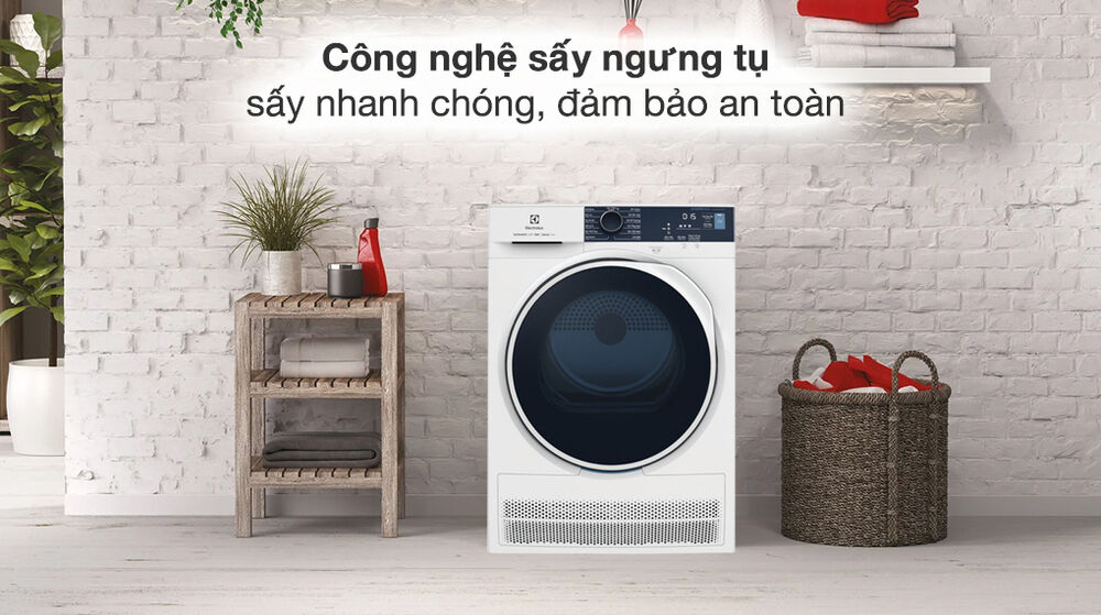 Máy sấy ngưng tụ Electrolux 8 kg EDC804P5WB - Đặc điểm và cơ chế sấy máy sấy ngưng tụ electrolux 8 kg edc804p5wb - đặc điểm và cơ chế sấy