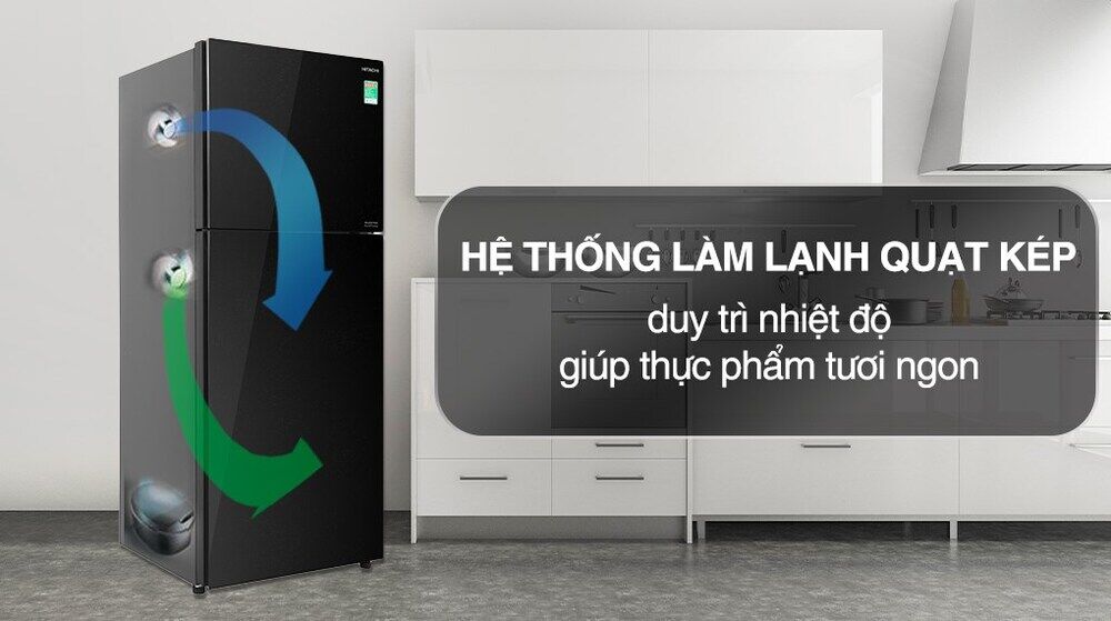 Tủ lạnh Hitachi Inverter 349 lít R-FVY480PGV0 GBK - Công nghệ làm lạnh tủ lạnh hitachi inverter 349 lít r-fvy480pgv0 gbk - công nghệ làm lạnh