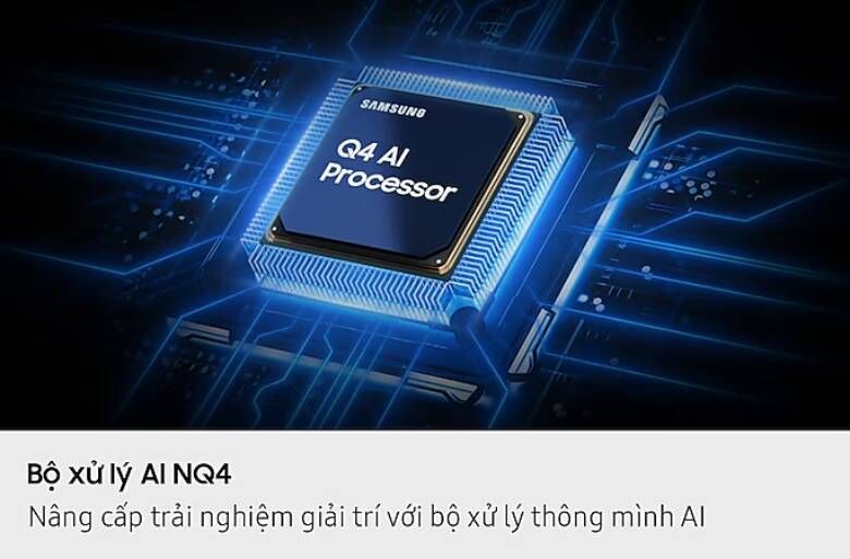 smart tivi samsung qled vision ai 4k 55 inch qa55q7fa - bộ xử lý q4 ai processor