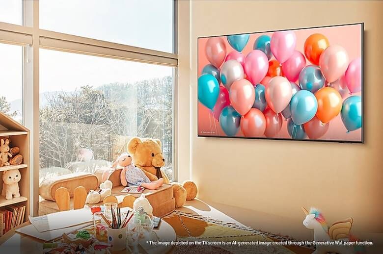 smart tivi samsung qled vision ai 4k 55 inch qa55q7fa - thiết kế viền mỏng slimlook