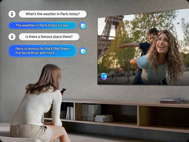 smart tivi samsung qled vision ai 4k 55 inch qa55q7fa - samsung vision ai