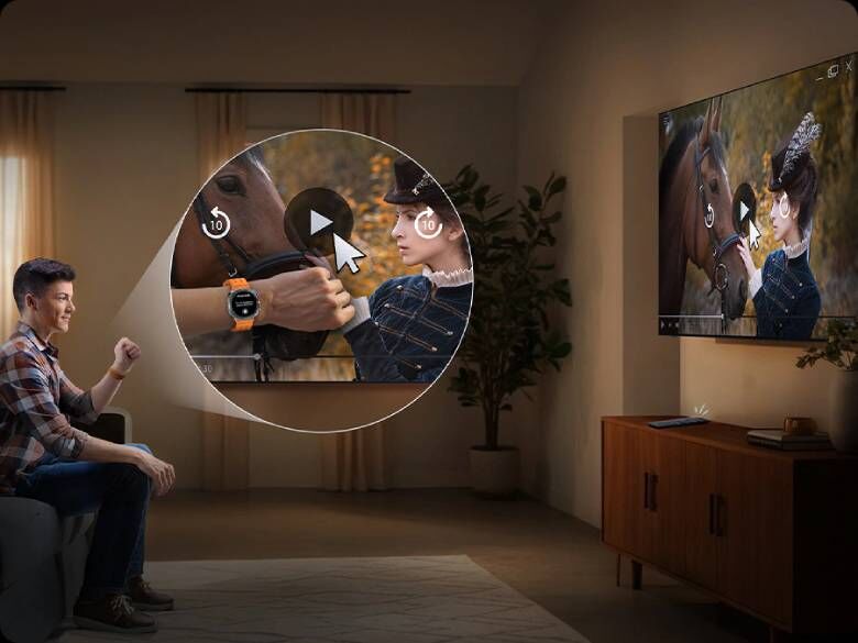 smart tivi samsung qled vision ai 4k 55 inch qa55q7fa - kết nối và quản lý qua ứng dụng smartthings