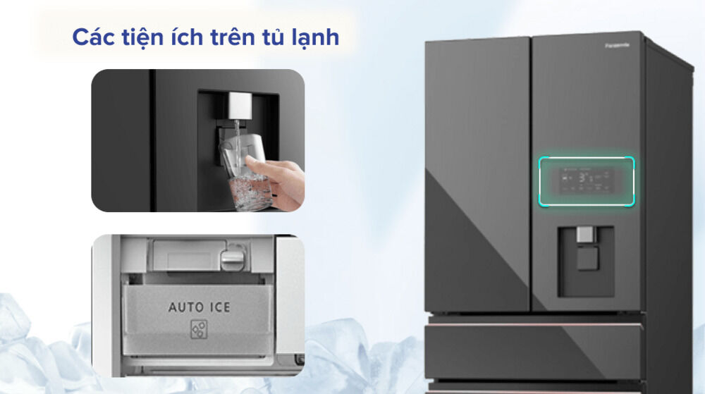 tủ lạnh panasonic 540 lít nr-yw590ymmv - đa dạng tiện ích