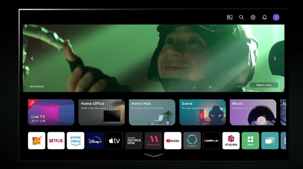 smart tivi qned lg 4k 65 inch 65qned86sra - hệ điều hành