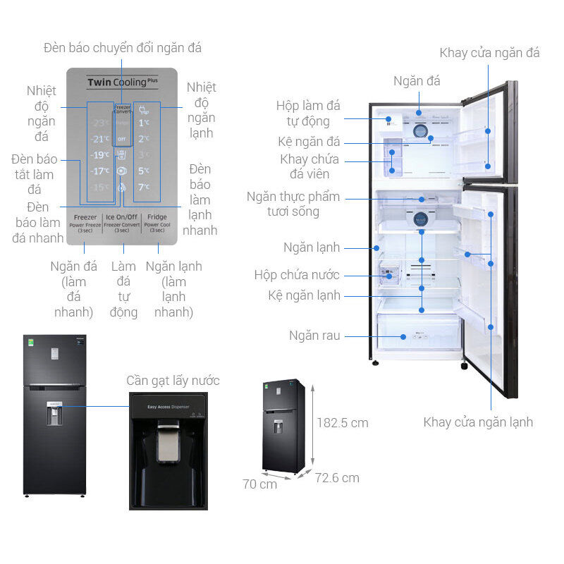Tủ lạnh Samsung Inverter 451 lít RT46K6885BS