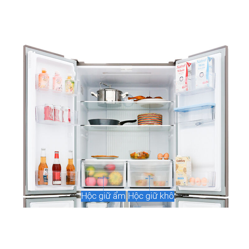 Tủ lạnh Aqua Inverter 456 lít AQR-IGW525EM GB