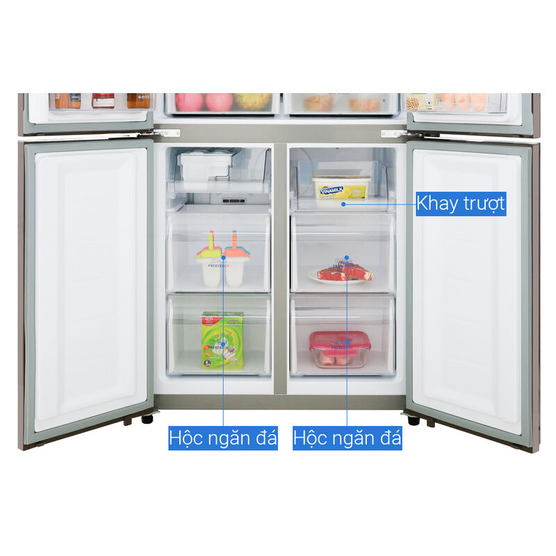 Tủ lạnh Aqua Inverter 456 lít AQR-IGW525EM GB