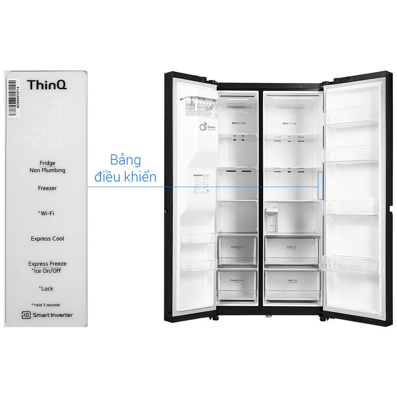 Tủ lạnh LG Inverter 635 Lít GR-D257WB