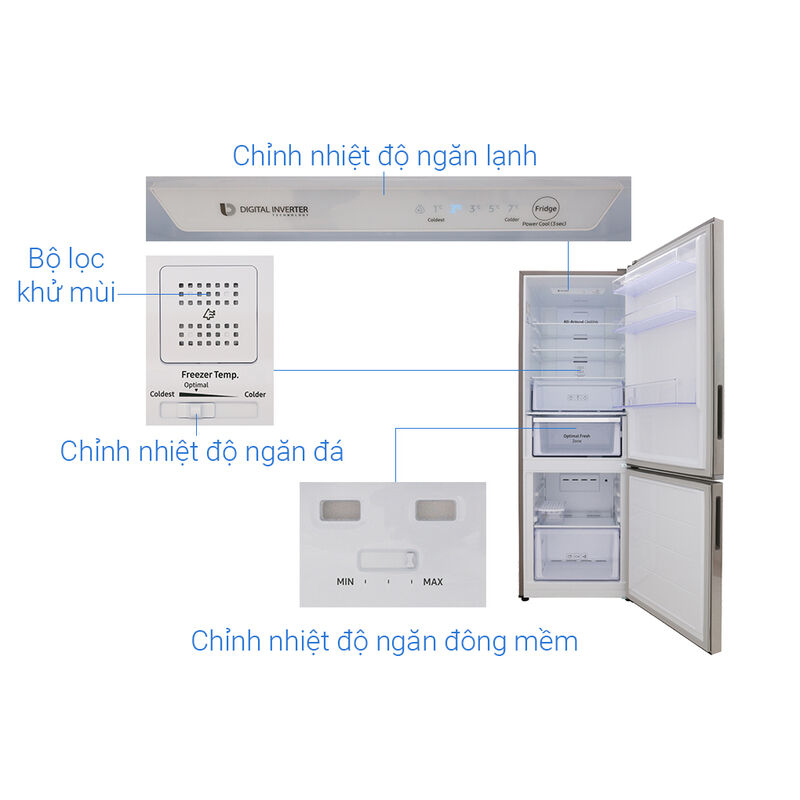 Tủ lạnh Samsung Inverter 310 lít RB30N4010S8/SV