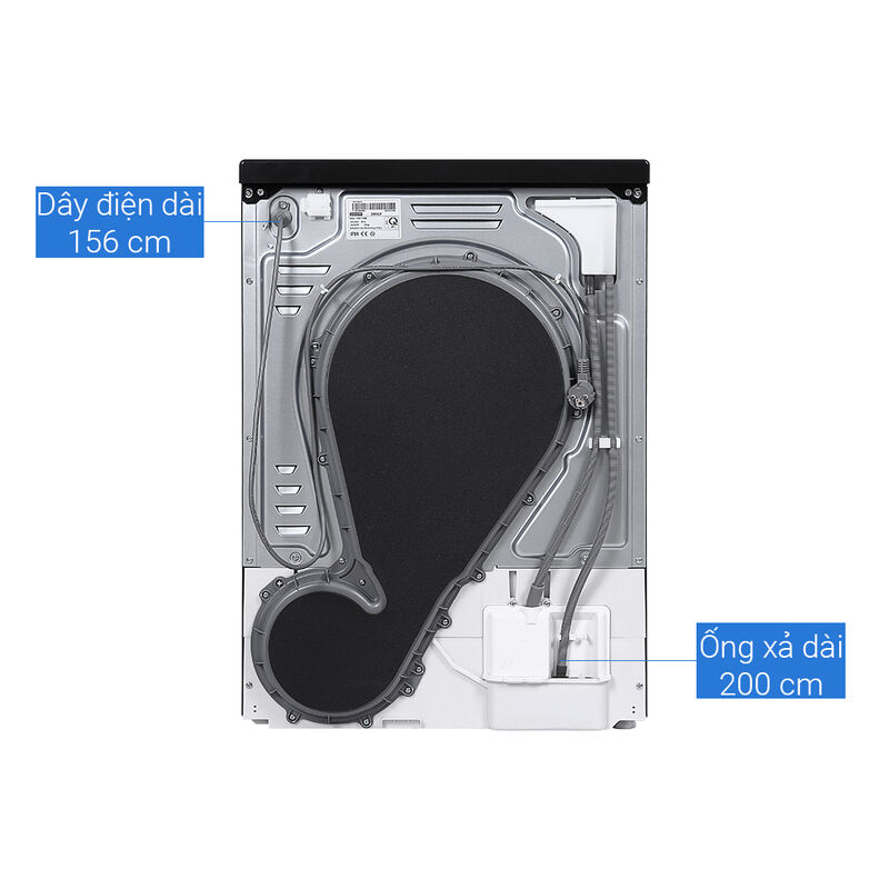 Máy sấy bơm nhiệt Samsung Heatpump AI 9 Kg DV90T7240BB