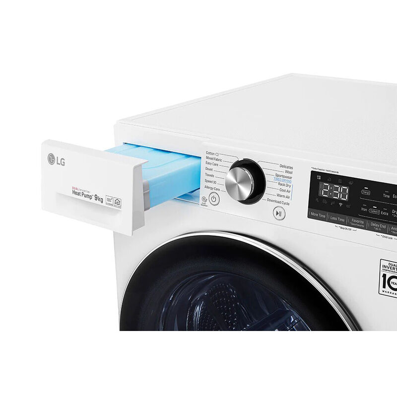 Máy sấy bơm nhiệt LG 9 Kg DVHP09W