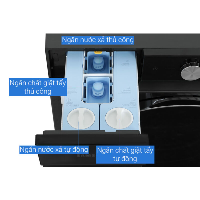 Máy giặt Samsung Bespoke AI Inverter 24 kg WF24B9600KV/SV
