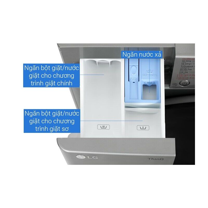 Máy giặt sấy LG AI DD Inverter giặt 10 kg - sấy 6 kg FV1410D4P