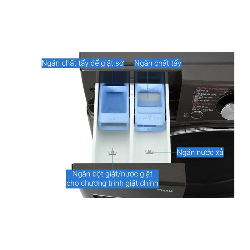 Máy giặt sấy LG AI DD Inverter giặt 21 kg - sấy 12 kg F2721HVRB