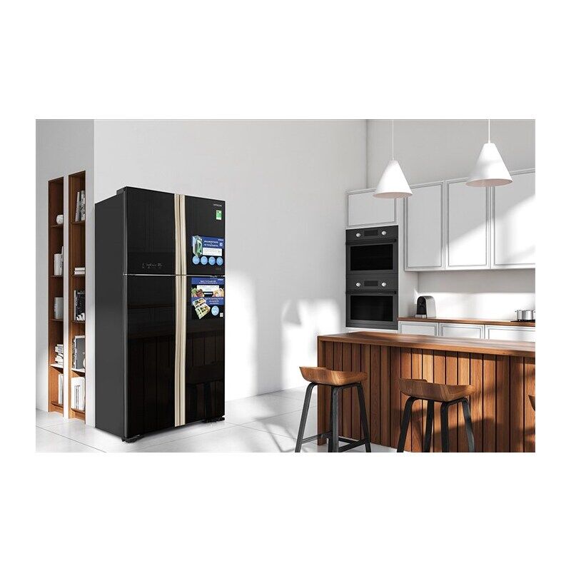 Tủ lạnh Hitachi Inverter 509 lít Multi Door R-FW650PGV8 GBK