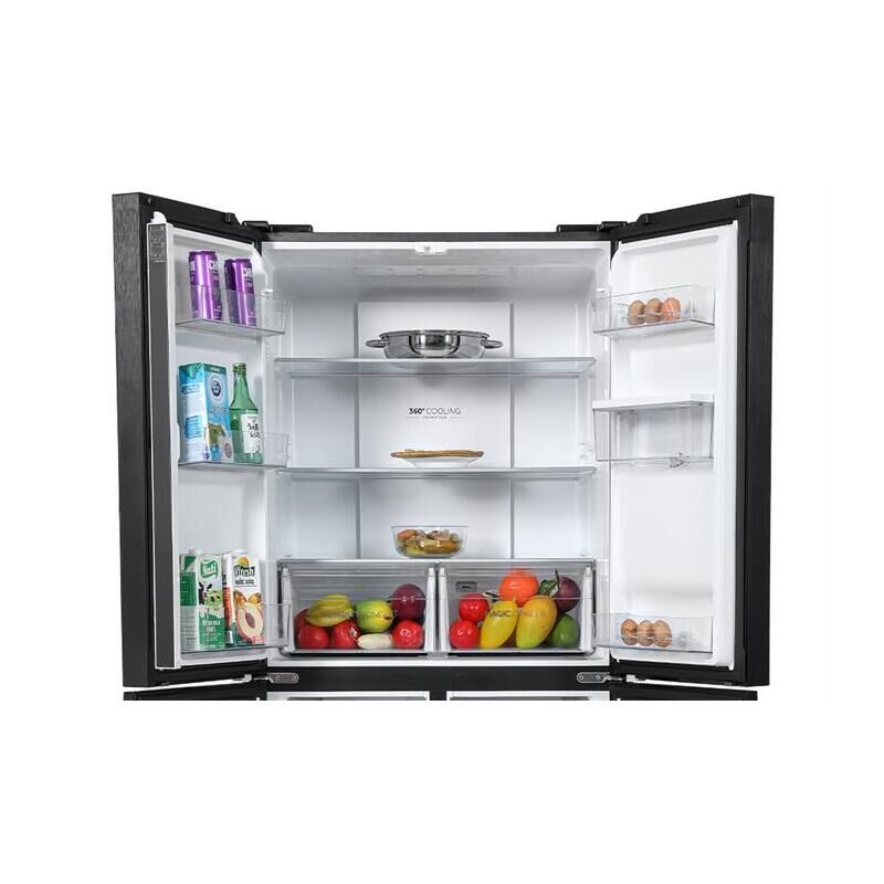 Tủ lạnh Aqua Inverter 469 lít Multi Door AQR-M536XA(WGB)