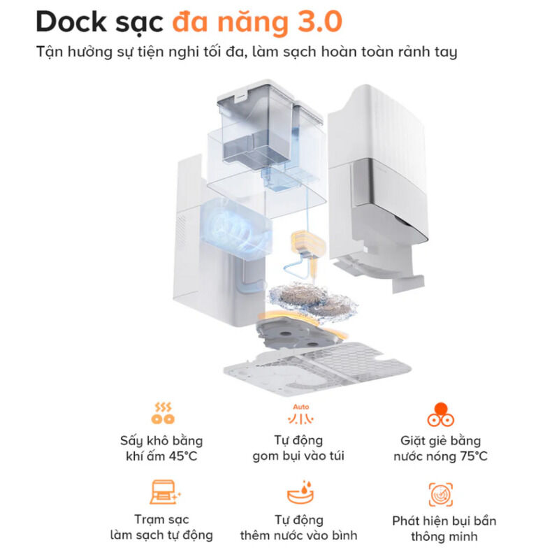 Robot hút bụi lau nhà Roborock Qrevo Edge 5V1