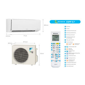 Điều hòa Daikin 2 chiều 12000BTU inverter gas R32 FTHF35XVMV