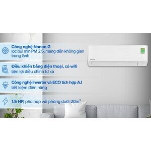 Điều hòa Panasonic 1 chiều 12.000BTU inverter RU12AKH-8