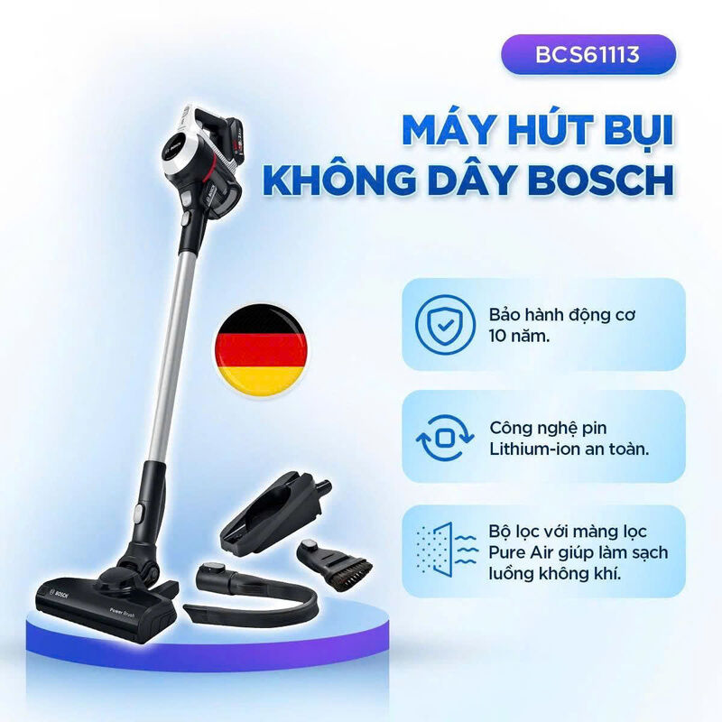 MÁY HÚT BỤI KHÔNG DÂY BOSCH BCS61113